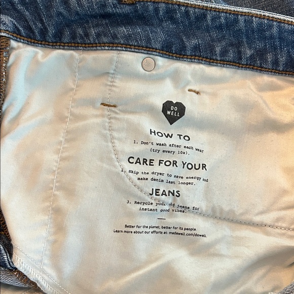 Madewell Jeans HR Skinny. Size 18W - Picture 9 of 9